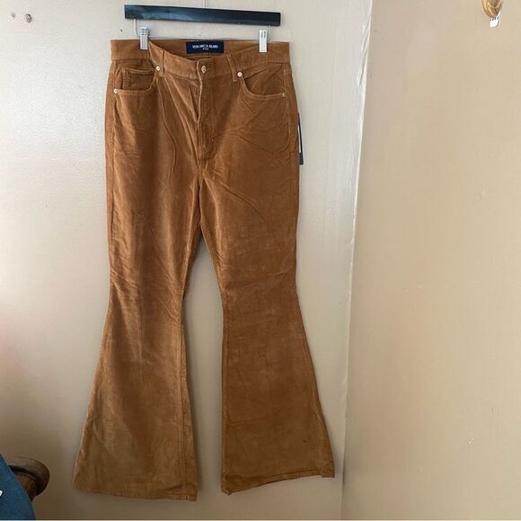 Veronica Beard Carson Corduroy Kick-Flare Pants tan brown bells jeans NWT 32 - Picture 12 of 12
